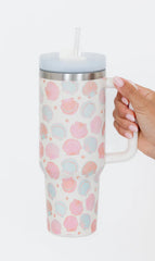 Sippin' Pretty In Shell Yeah 40 0z Drink Tumbler With Lid And Straw SALE