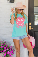 Girls Just Wanna Have Sun Chalky Mint Comfort Colors Graphic Tee