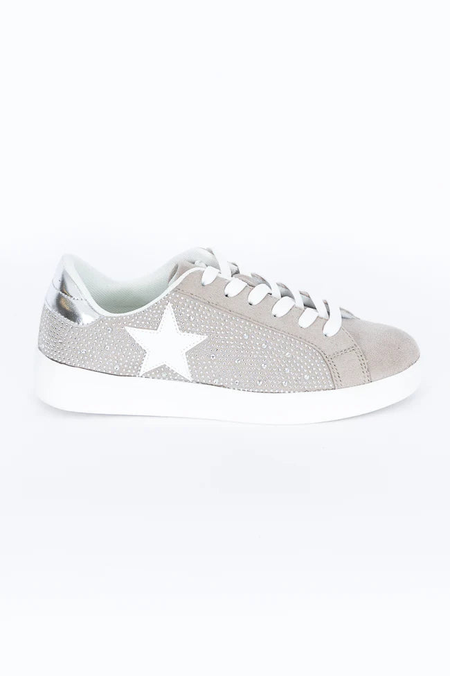 Karlie Taupe Rhinestone Star Sneaker SALE