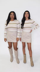 One More Minute Mocha Suede Skort SALE