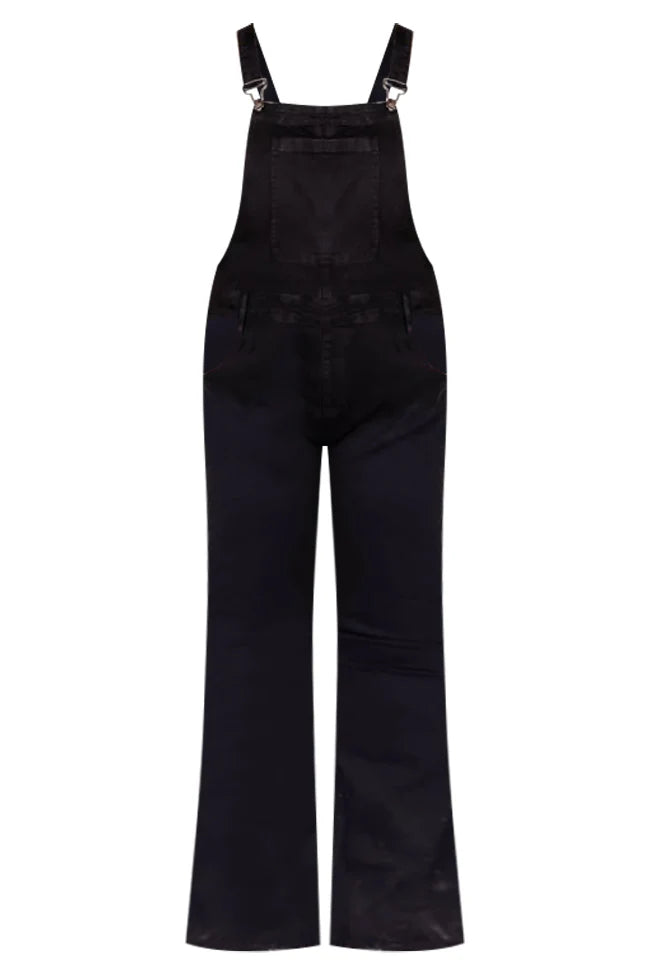 My Baby Loves Me Black Flared Overalls FINAL SALE