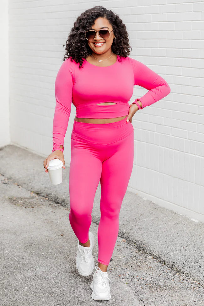 Meet Me At The Barbell Magenta Active Top FINAL SALE