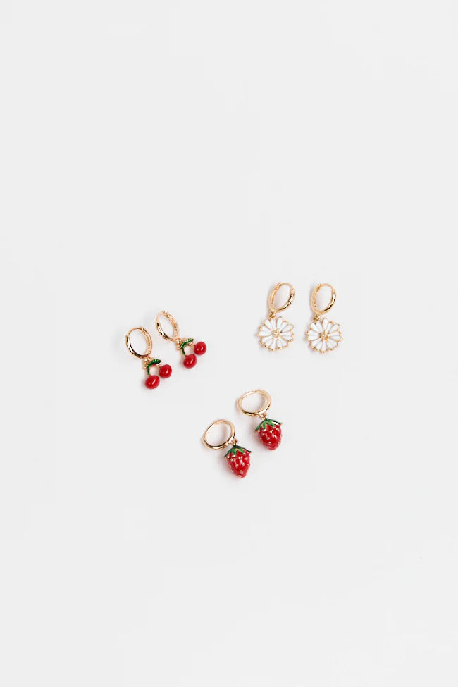 Fruit Basket Earring Set