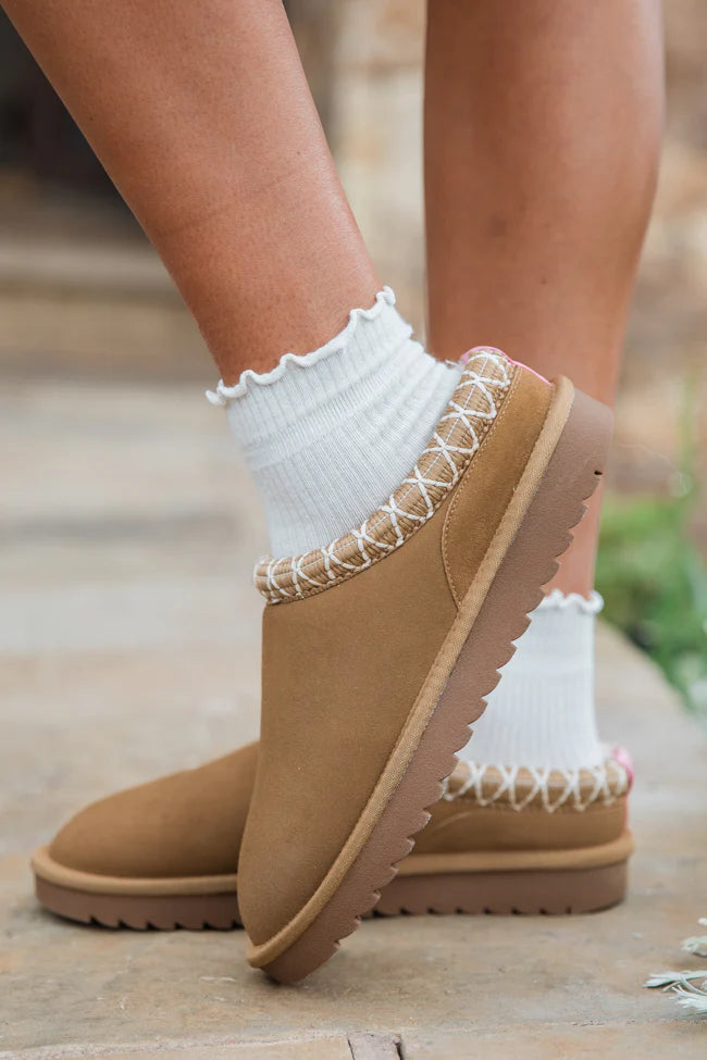 Sydney Chestnut Short Slip-On Bootie