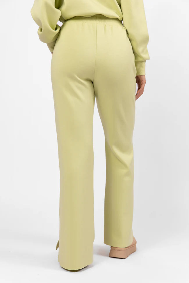 Only One Lime Wide Leg Pull On Pants SALE