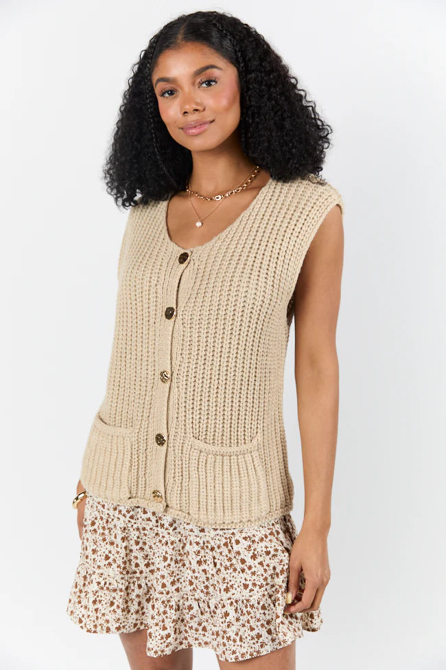 Life In A Flash Oversized Sweater Vest