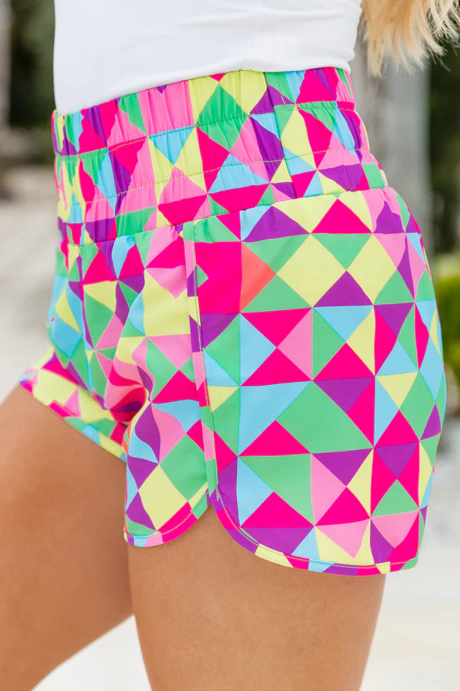 Errands To Run in Dimensional Diva High Waisted Athletic Shorts SALE