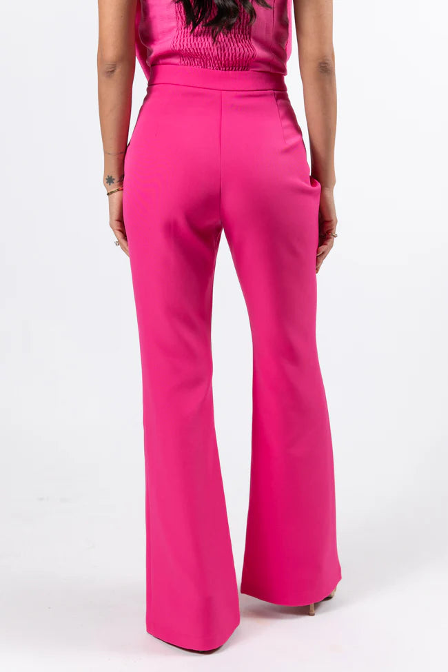 Beyond Romance Pink Flare Trousers FINAL SALE