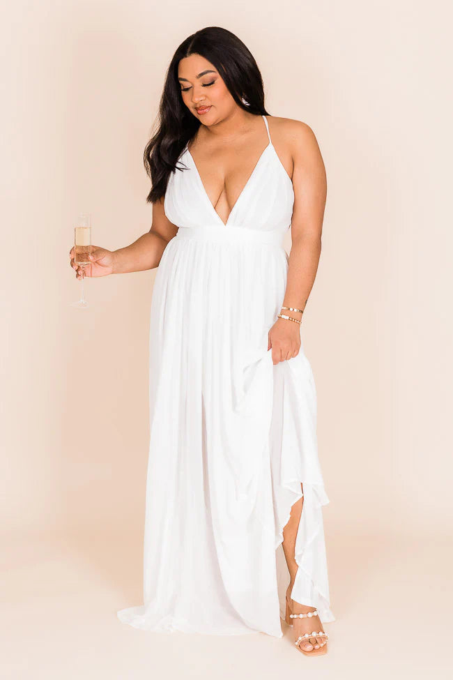 It All Begins With Love White Maxi Dress FINAL SALE