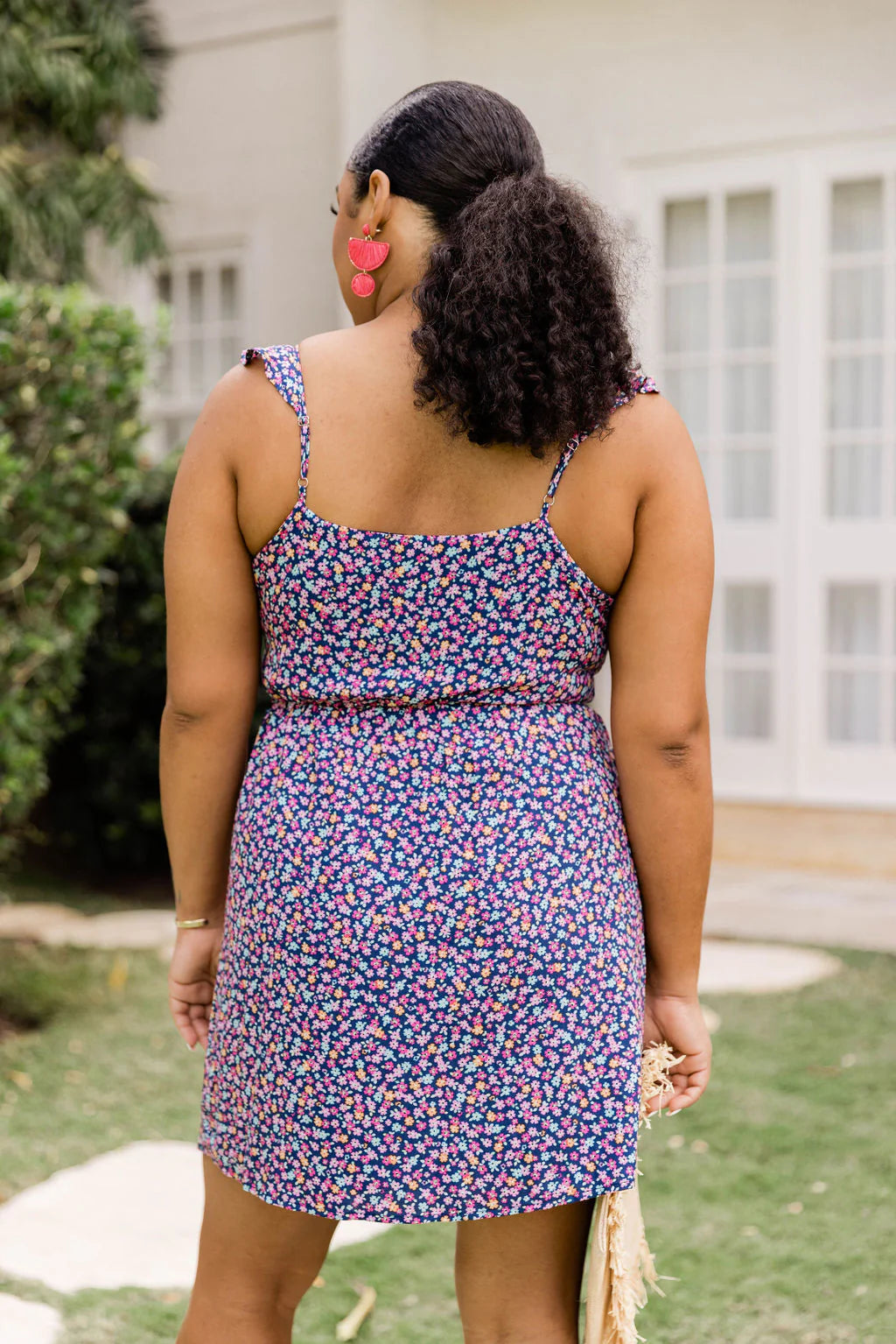 Find An Excuse Navy Floral Dress FINAL SALE