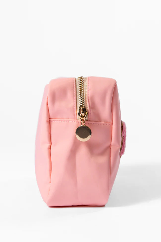 Pink "Makeup" Travel Pouch