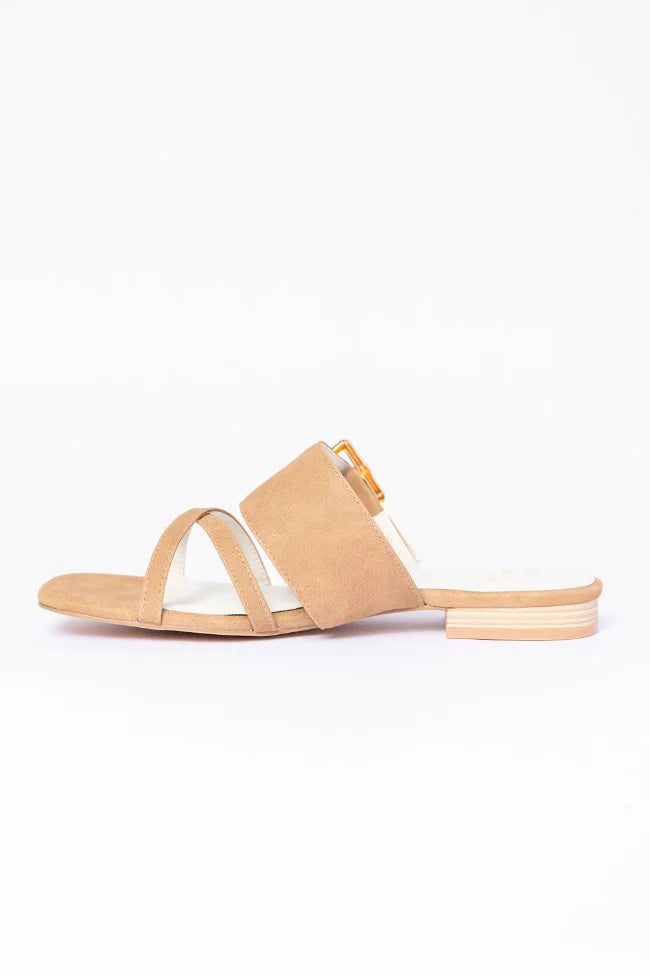 Blaine Camel Buckle Sandals