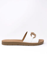 Bree White Chain Sandals FINAL SALE