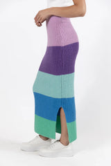 Coming Together Multi Color Striped Skirt FINAL SALE