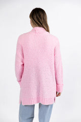 All Time Fav Pink Fuzzy Cardigan