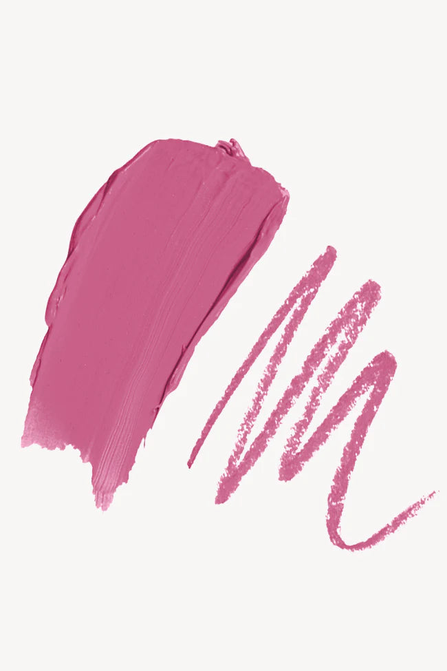 Pink Lily Beauty Double Bloom Dual Lipstick and Lip Liner - Sugar Plum Kiss