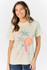 Surf & Sun Club Ivory Comfort Color Graphic Tee