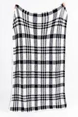 Make Me Believe Black And White Plaid Blanket SALE