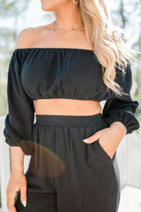 Salt In The Air Black Two Piece Set SALE