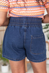 Nothing Left To Do Dark Wash Denim Skort SALE