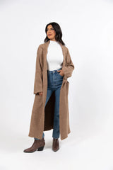 Greta Tan Sweater Coat