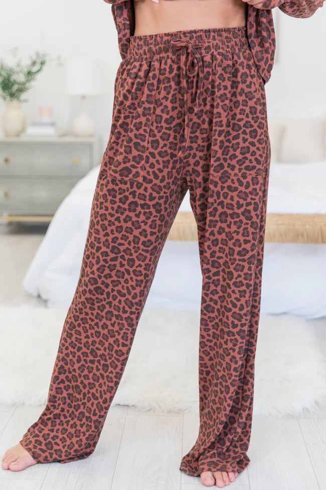 Angelic Aura In Pink Spotted Sweetheart Pajama Pants