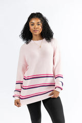 Seeing Stripes Pink and Purple Striped Sweater FINAL SALE