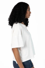 Perfect Staple Ivory Soft Knit Pocket Tee