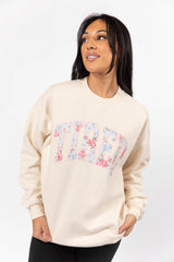 Tired Cream Oversized Graphic Sweatshirt