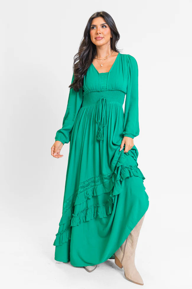 Lucky To Have You Jade Maxi Dress