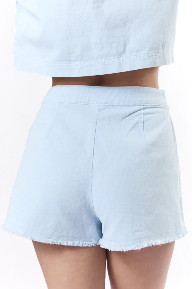 New Ways Ice Blue Wrap Skort