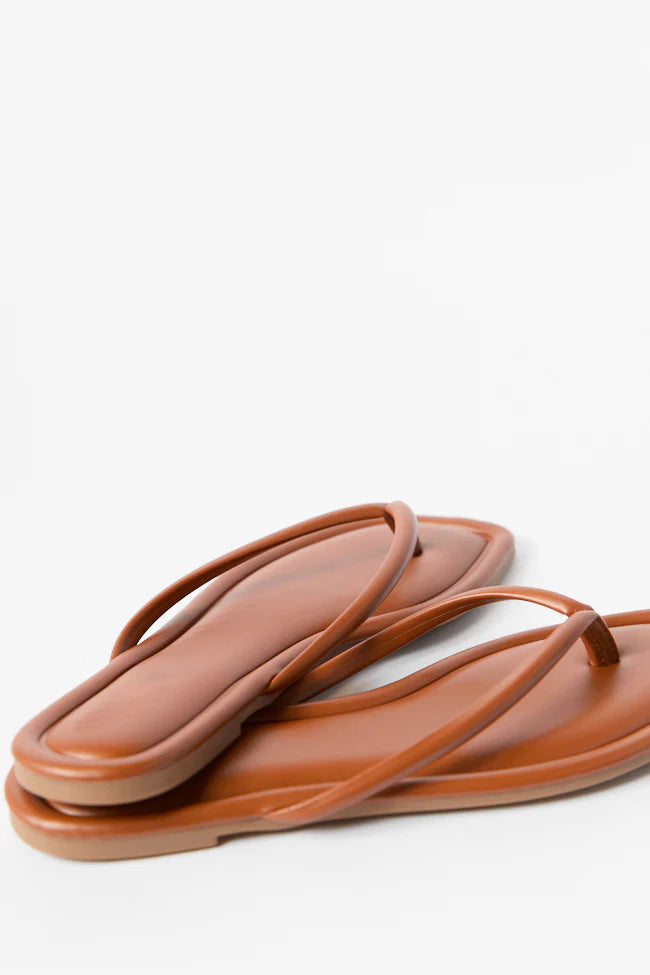 Sandy Brown Flip Flops