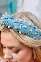 Denim and Boots Headband SALE