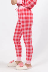 Outshine The Rest Pink Plaid Lounge Joggers FINAL SALE