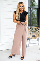 Espresso Thoughts Mocha Wrap Pants FINAL SALE