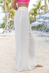 Warmer Weather Ivory Gauze Beach Pants SALE