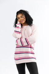 Seeing Stripes Pink and Purple Striped Sweater FINAL SALE