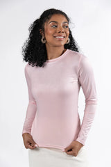 Smitten For You Pink Shimmer Fitted Top FINAL SALE