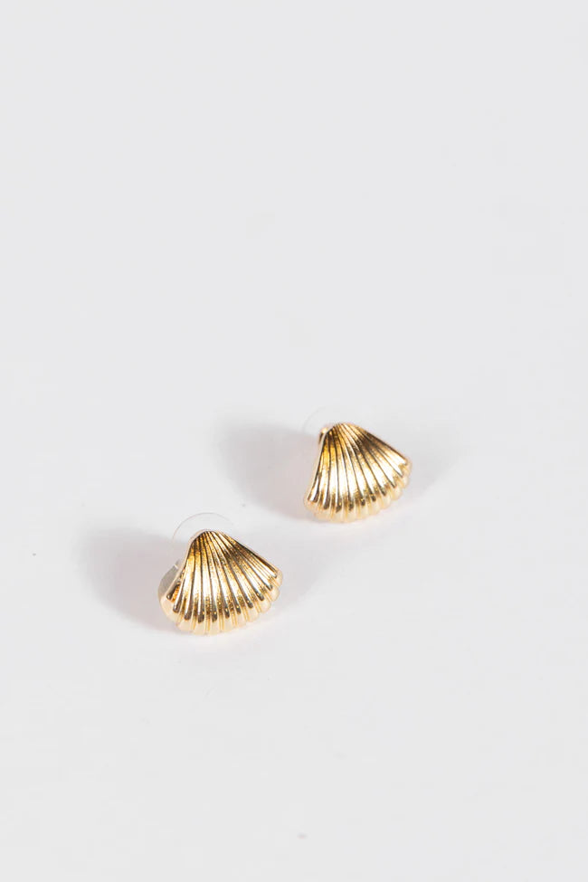 Gold Shell Earrings