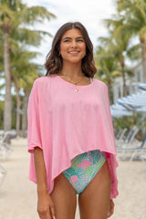 Great Days Ahead Pink Asymmetrical Hem Tee SALE