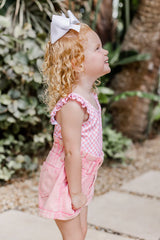 Kid's All The Pretty Girls Pink Paperbag Acid Wash Shorts FINAL SALE