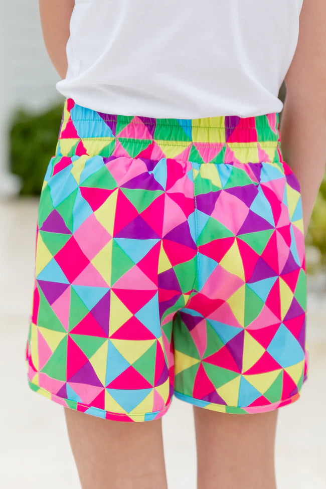 Kid's Errands To Run in Dimensional Diva High Waisted Athletic Shorts SALE