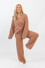 Dawn Teddy Fuzzy V-Neck Sweater SALE