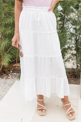 Day By Day Ivory Midi Skirt SALE