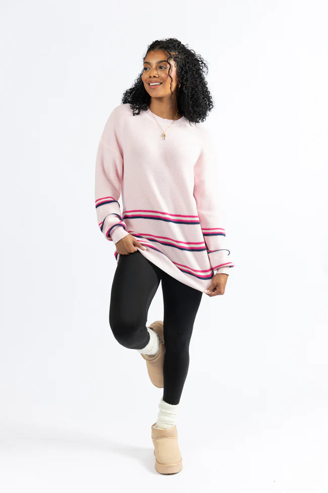 Seeing Stripes Pink and Purple Striped Sweater FINAL SALE