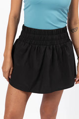 Fast Track Black Active Skort