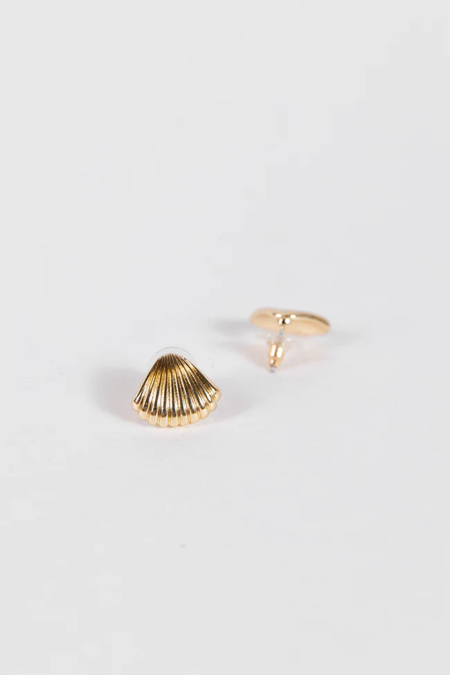 Gold Shell Earrings