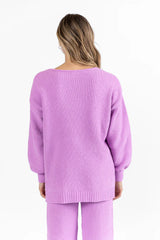 Cozy For Keeps Lavender V-Neck Sweater FINAL SALE