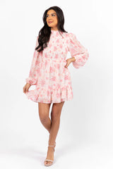 Always Yours Multi Smocked Balloon Sleeve Dress