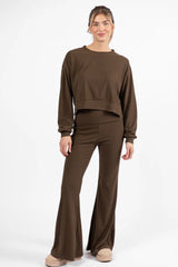 In A Dream Brown Super Soft Pullover